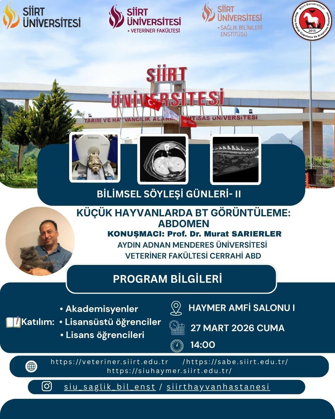 TEŞEKKÜR VE TEBRİK: Prof. Dr. Mustafa SARIERLER ile Bilimsel Söyleşiler